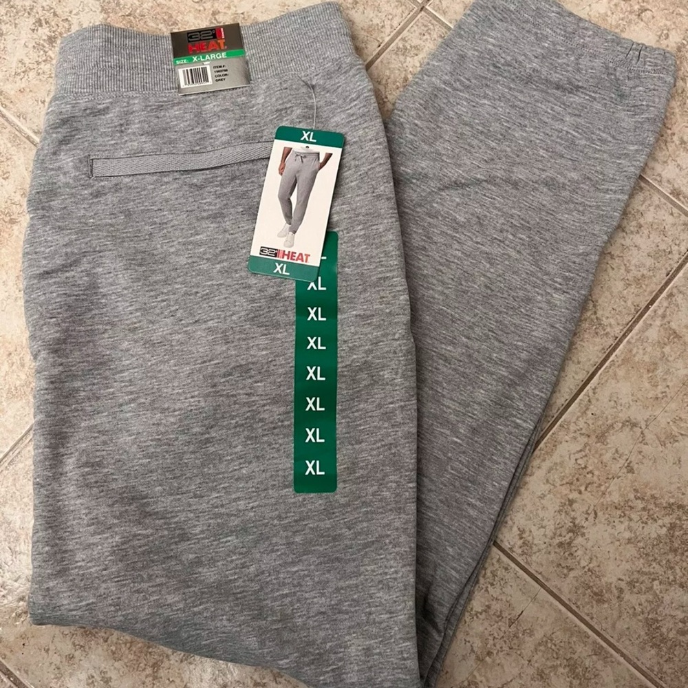 Men's 32 Degree Heat  Jogger Sweatpants Grey, Size XL